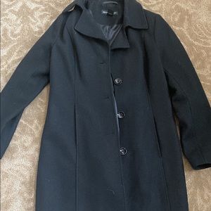 Woman’s black pea coat